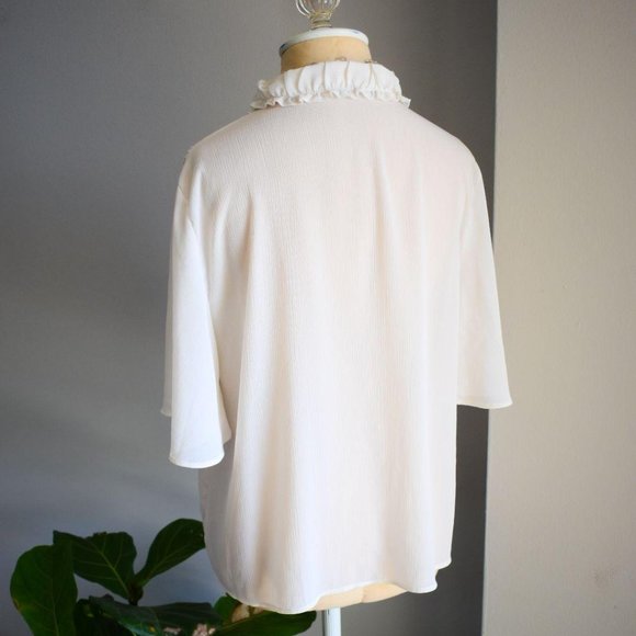 Cream Ruffle Top - Picture 4 of 5